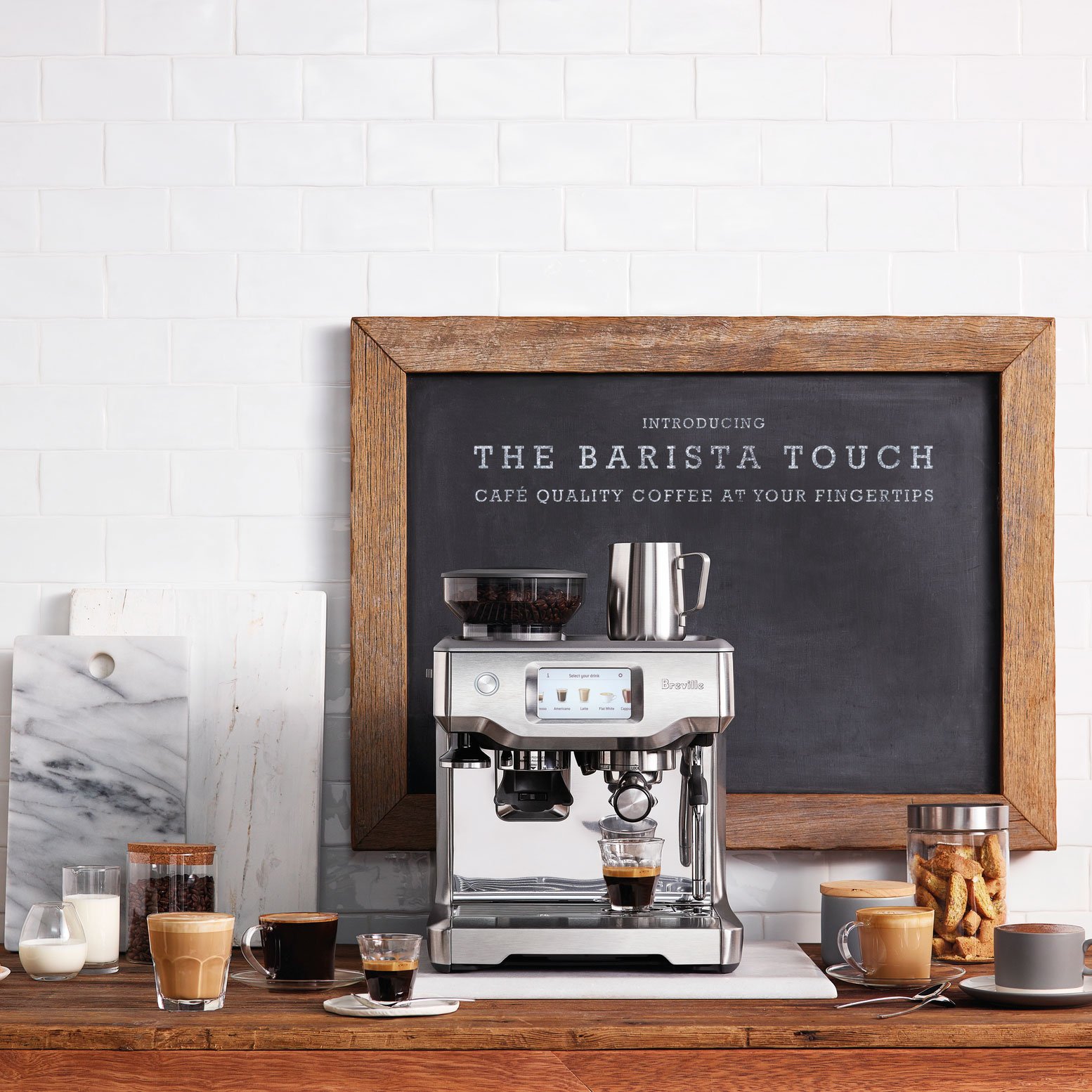 Breville Barista Touch Espresso and Cappuccino Machine — Sku 251982 Breville Lifestyle 2017 07 21 Barista Touch Usc Intro Jpeg High Res Rev 1