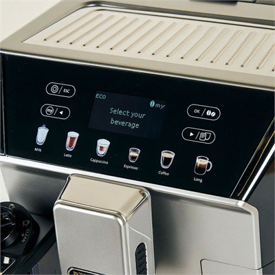 De'Longhi Eletta Evo Fully Automatic Espresso & Cappuccino Machine - Silver — 277411 1