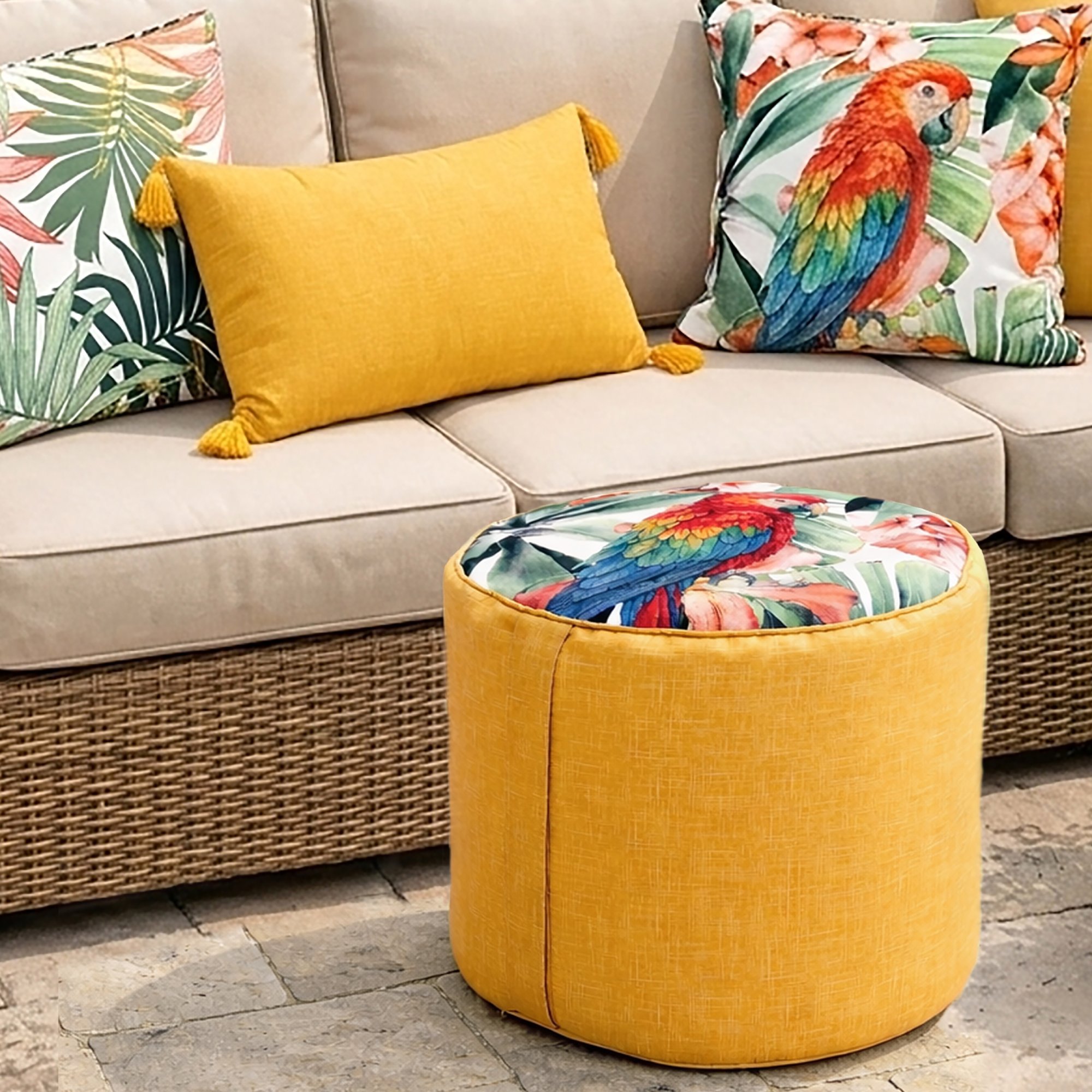 Calypso Pouf - Multi/Yellow — Ou26 319296 2 Lady Sandra Ux7tr1hzvlppcluw