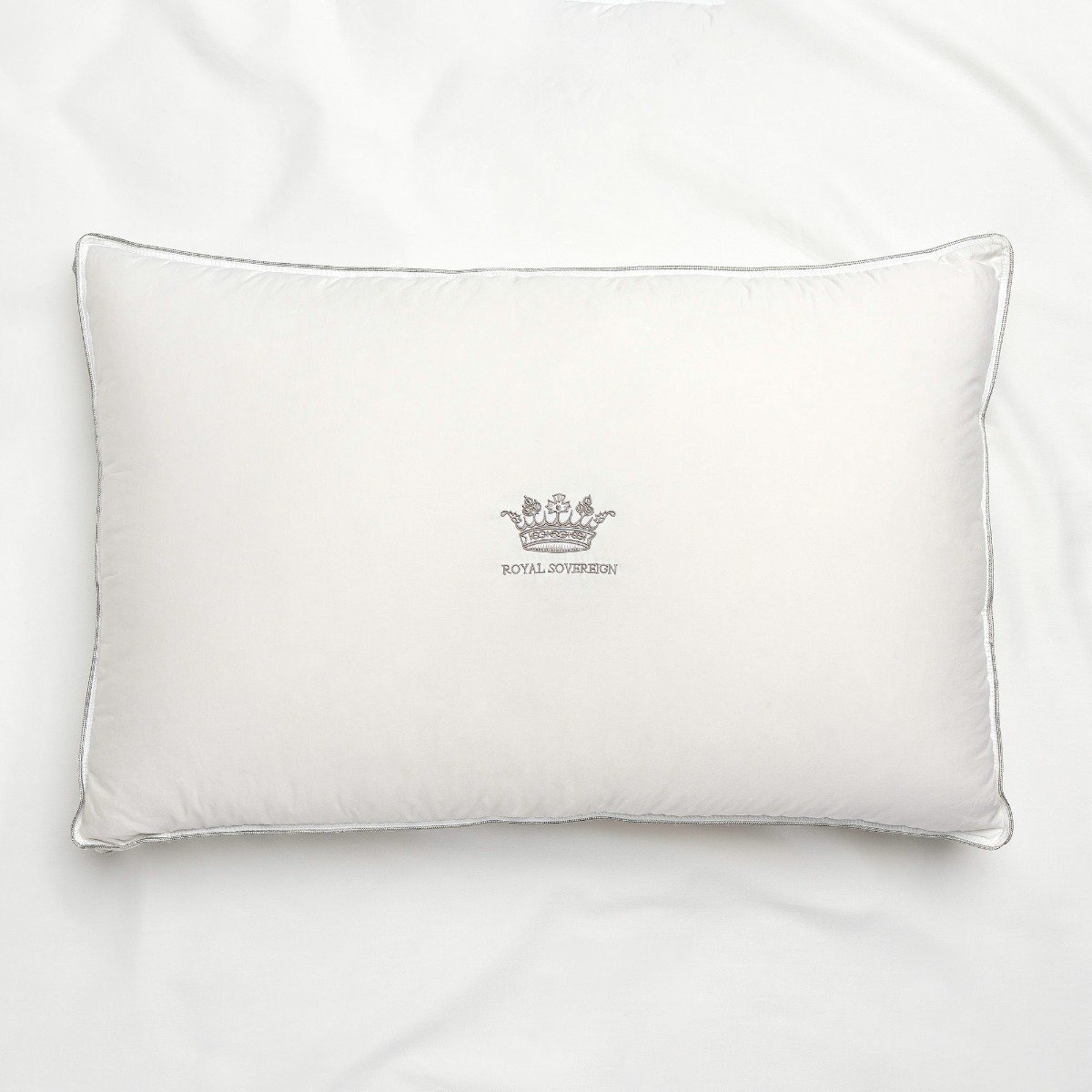 Royal Sovereign 100% White European Down Pillow — Royas 243879 Overhead Web