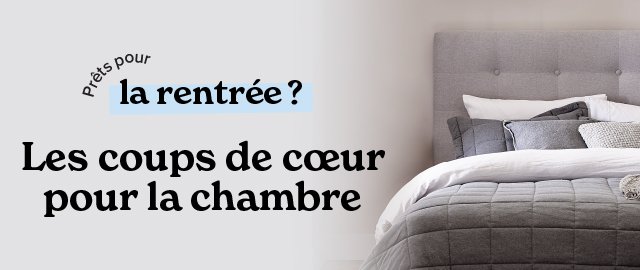 Les coups de cœur pour la chambre
