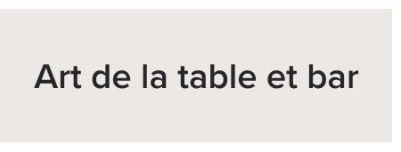 Art de la table et bar