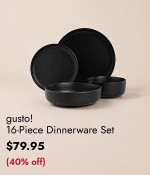 gusto! 16-Piece Dinnerware Set