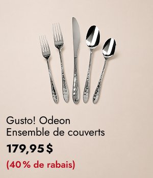 Gusto! Odeon Ensemble de couverts, 42 pièces