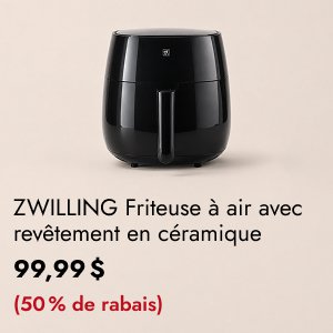ZWILLING Friteuse à air avec revêtement en céramique 