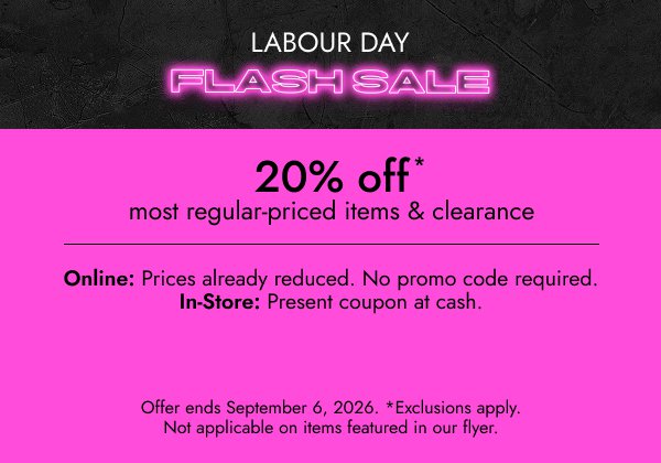 Shop Linen Chest's Labour Day Flash Sale