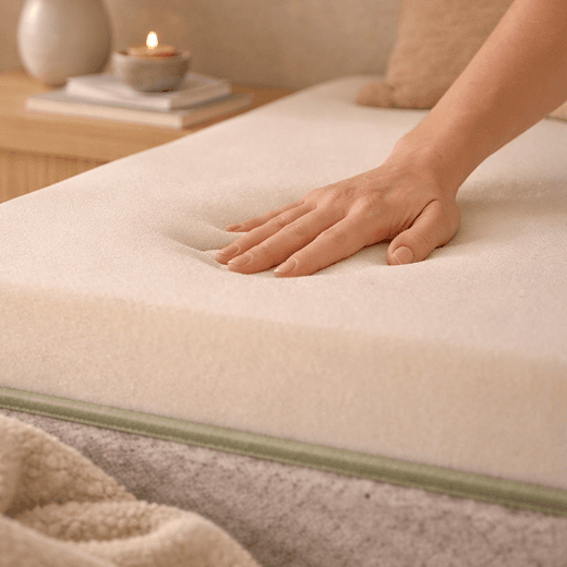 Open-cell memory foam mattress